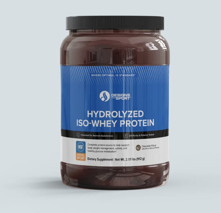 Hydrolyzed ISO Whey Protein- Chocolate -Designs For Sport